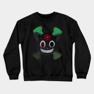 crazy cat devil cat Crewneck Sweatshirt